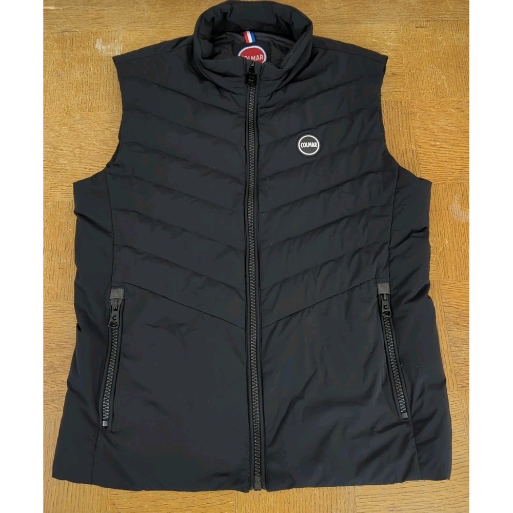 COLMAR GOLF‎ Men's Luxury Light Thindown DOWN Gilet Quilted Vest Black Size L